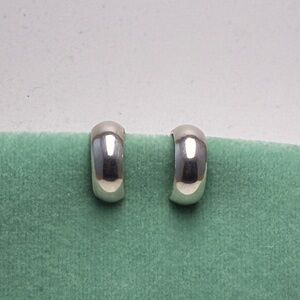 935 Silver Hoop Earrings